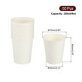 thumbnail image 2 of Colorful Disposable Paper Cups,50 PCS 9 OZ Creative Educational Toys Arts Craft Supplies, DIY Paper Cups  (White), 2 of 6