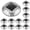 White+Blue, variant on Solar Driveway Lights Dock Deck Lights ,2 Colors in 1 Led IP67 Waterproof Outdoor Warning Step Lights for Driveway Sidewalk Pathway (White/Warm White)