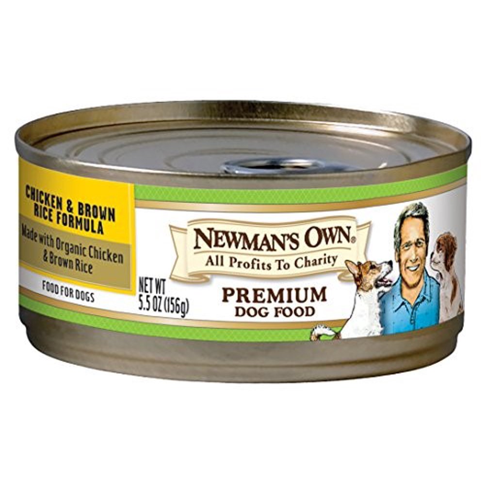 Newman's Own Organics Chicken & Brown Rice Formula Wet Dog Food, 5.5 Oz