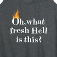 thumbnail image 3 of Instant Message - Fire Fresh Hell - Women's Racerback Tank Top, 3 of 6