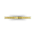 thumbnail image 1 of 0.57 ct Brilliant Round Cut Simulated Yellow Diamond 18K White Gold Stackable Band SZ 3.75, 1 of 6