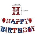 thumbnail image 5 of Globos de Spiderman, globos de látex de aluminio de superhéroe, suministros para fiestas de superhéroes, pancartas de feliz cumpleaños, decoraciones para niños y niños, globos de aire, 5 of 5