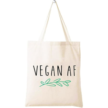 Vegan Gifts Vegan AF Funny Gift for Vegetarian Inspirational Christmas  Birthday Gifts for Sister,Best Friends,  BFF,Coworkers,Nurse,Teacher,Mom,Women Girls Shoulder Bag Shopping Bag Tote  Bag | Walmart Canada