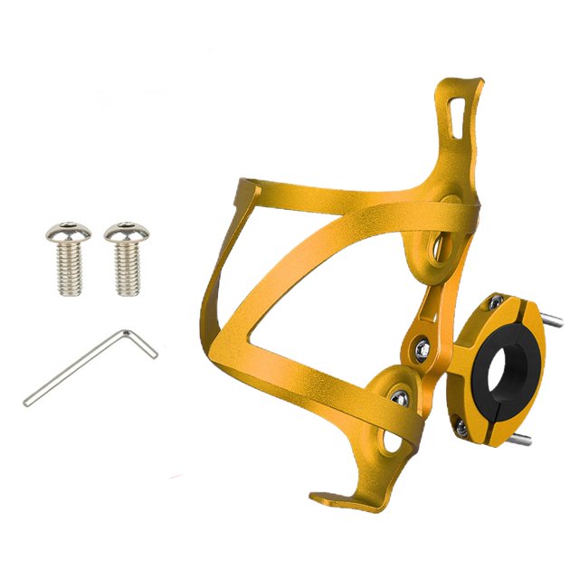 Soporte de botella de agua para bicicleta de aleación de aluminio, portabotellas ligero para bicicleta para carretera oro Zulema Soporte para portabidón para bicicleta