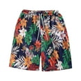 thumbnail image 1 of Aayomet Men Swim Trunks WATER ABLE SUMMER THIN PRINTED MEN'S BEACH PANTS (Navy, M), 1 of 4