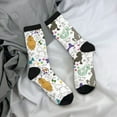 thumbnail image 5 of KLL Colorful Poodle Dog Print Cool Socks Men's Women's Crew Socks Funny Crazy Novelty Stockings, 5 of 6