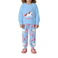 thumbnail image 4 of Aihuaihua Kids Girls P𝙖𝙟𝙖𝙢𝙖 Sets Long Sleeve Cartoon White Horse Prints P𝙖𝙟𝙖𝙢𝙖𝙨 Tops and Pants 2pcs Fall Outfits, 4 of 6