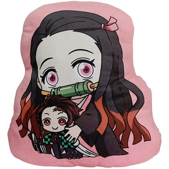 18 Inch Anime Nezuko Plush Throw Pillow Anime Tanjiro Plushies Cartoon Decoration Cushions Fans Gifts (White-Nezuko) Birthday Gifts for Adult Children Best Gift for Children Kids Adult