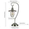 thumbnail image 5 of Evelyn&Zoe Bay 22" Tall Nautical Table Lamp with Glass/Metal Shade in Brushed Nickel/Clear, 5 of 9
