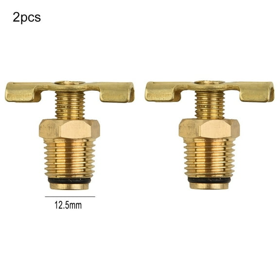 1/4 Inch Brass Air Compressor Drain Valve Tank Replacement Part For Bsp Drain Valve Drain Plug= Valve/Tap/Drain Cock T-Handle