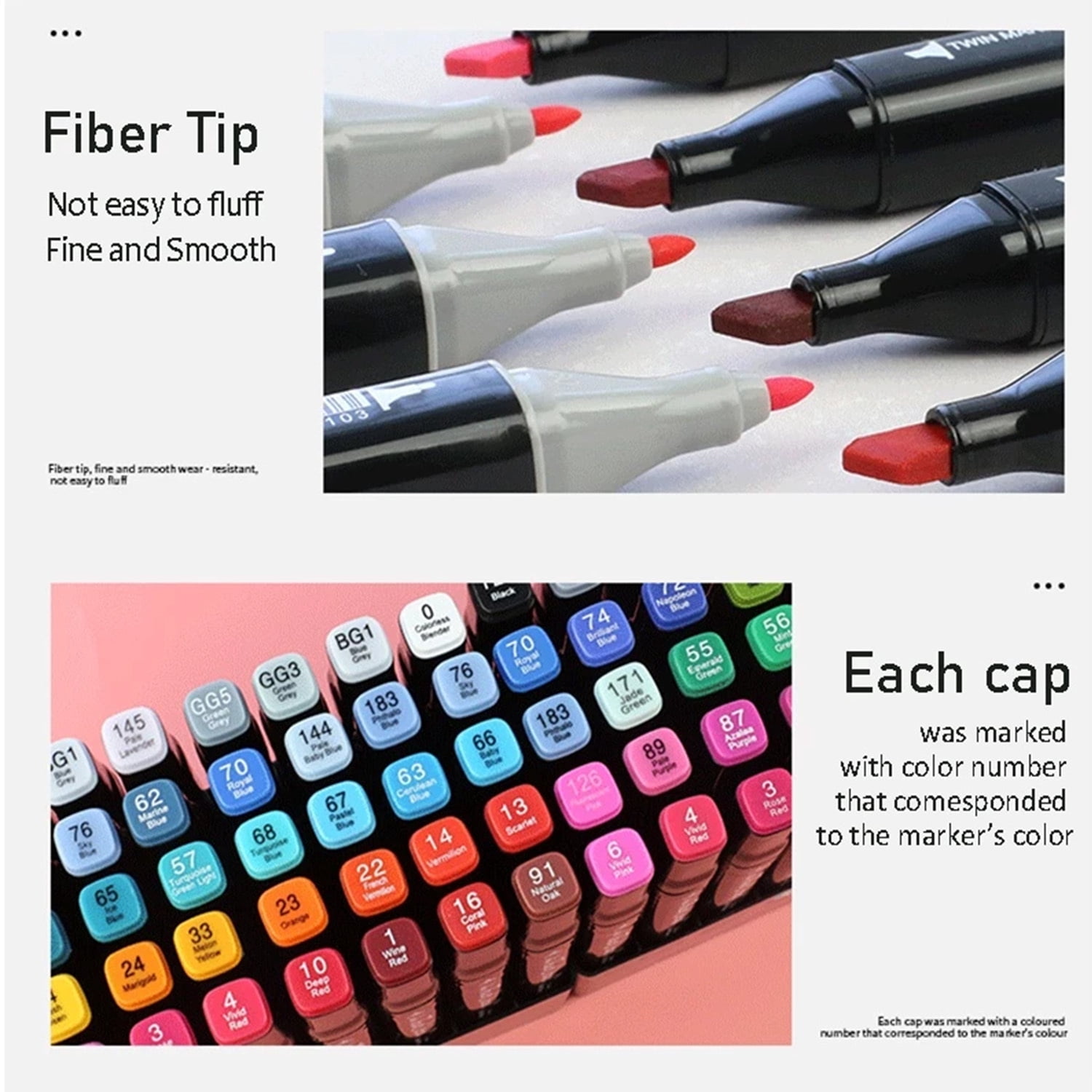 222-Piece Dual Tip Permanent Art Marker Set, 120 Markers + 102 Gel Refills, Drawing, Sketching & Coloring Pens for Artists & Students