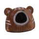 thumbnail image 5 of Linda cama para gatos, cama tipo cueva para tienda de campaña para mascotas, lindas camas para mascotas, cama nido para dormir en cueva cálida, casa , marrón S Marrón Pequeño, 5 of 10
