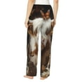 thumbnail image 3 of Balery Cow With Butterflies print Women's Pajama Pants,Ultra Lightweight Pjs,Lounge Pant-Small, 3 of 9