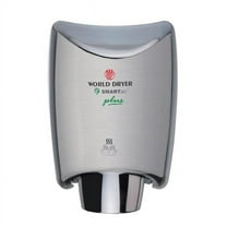 WORLD DRYER SMARTdri Hand Dryer Plus, Stainless Steel, Brushed