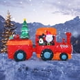 thumbnail image 2 of Gymax Train Gonflable de Noël de 8,6 Pieds de Long Décoration de Cour avec LED Intégrée, 2 of 10