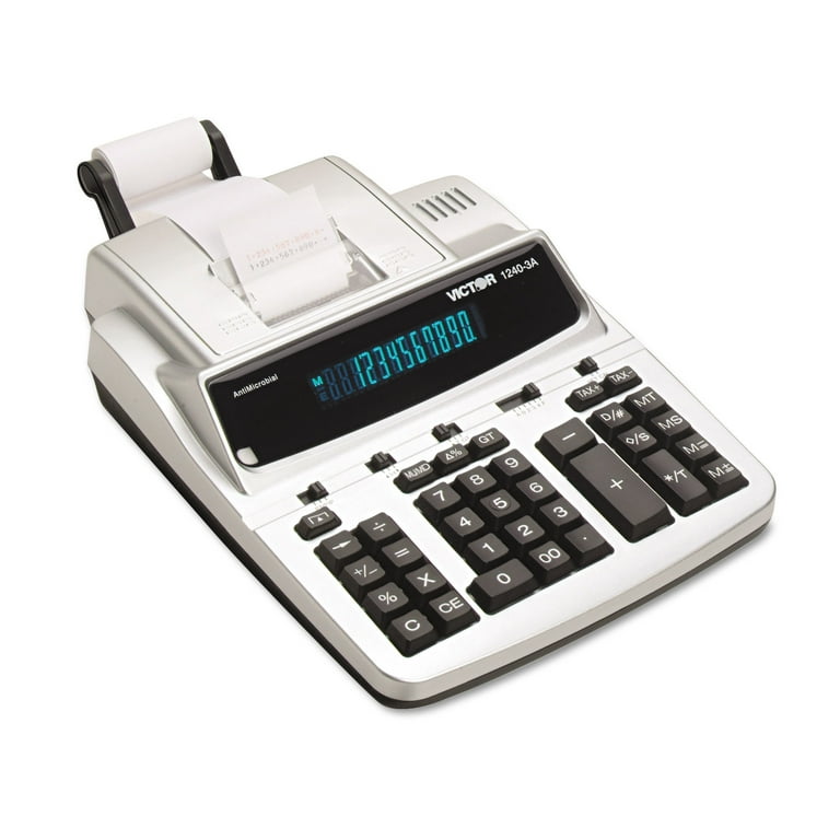 Victor Technology 1240-3A Desktop Printing Calculator - VFD, 12