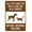 Warning Sign 2, variant on All Pets Must Be On A Leash/Carrier Before Entering Property Sign - 8"x12" Vintage Warning Tin Sign, Wall Decor for Home Farm Bar