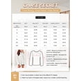 thumbnail image 6 of Chase Secret Women Crewneck Tops Waffle Knit Long Sleeve Shirts Casual Loose Solid Color Tunic Tops Lightweight Pullover, 6 of 6