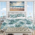 thumbnail image 2 of Designart "Dreamscape By The Ocean VI" Blue Tropical Bedding Covert Set - Tropical Bed Set With 2 Shams, 2 of 5