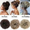 thumbnail image 3 of Benehair Real Thick Updo Messy Bun Hair Piece Hair Extensions Ponytail Scrunchies Wrap on Pony Tail Donuts Hairpiece for Woman, 3 of 12