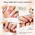 thumbnail image 4 of Morovan 7Pcs Pink Nude Nail Polish Set with 2 IN 1 Base and Top Coat,Nail Art Home DIY Fingernail Polish Gift Set for Women, 4 of 9