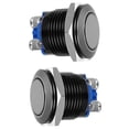 thumbnail image 4 of AURARMLET 2pcs Black Garage Door Push Button Metal Momentary for Outdoor Use, 4 of 8
