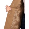 thumbnail image 5 of INSPIRE CHIC Women's Peter Pan Collar Single Breasted Overcoat Coat XL Camel, 5 of 6