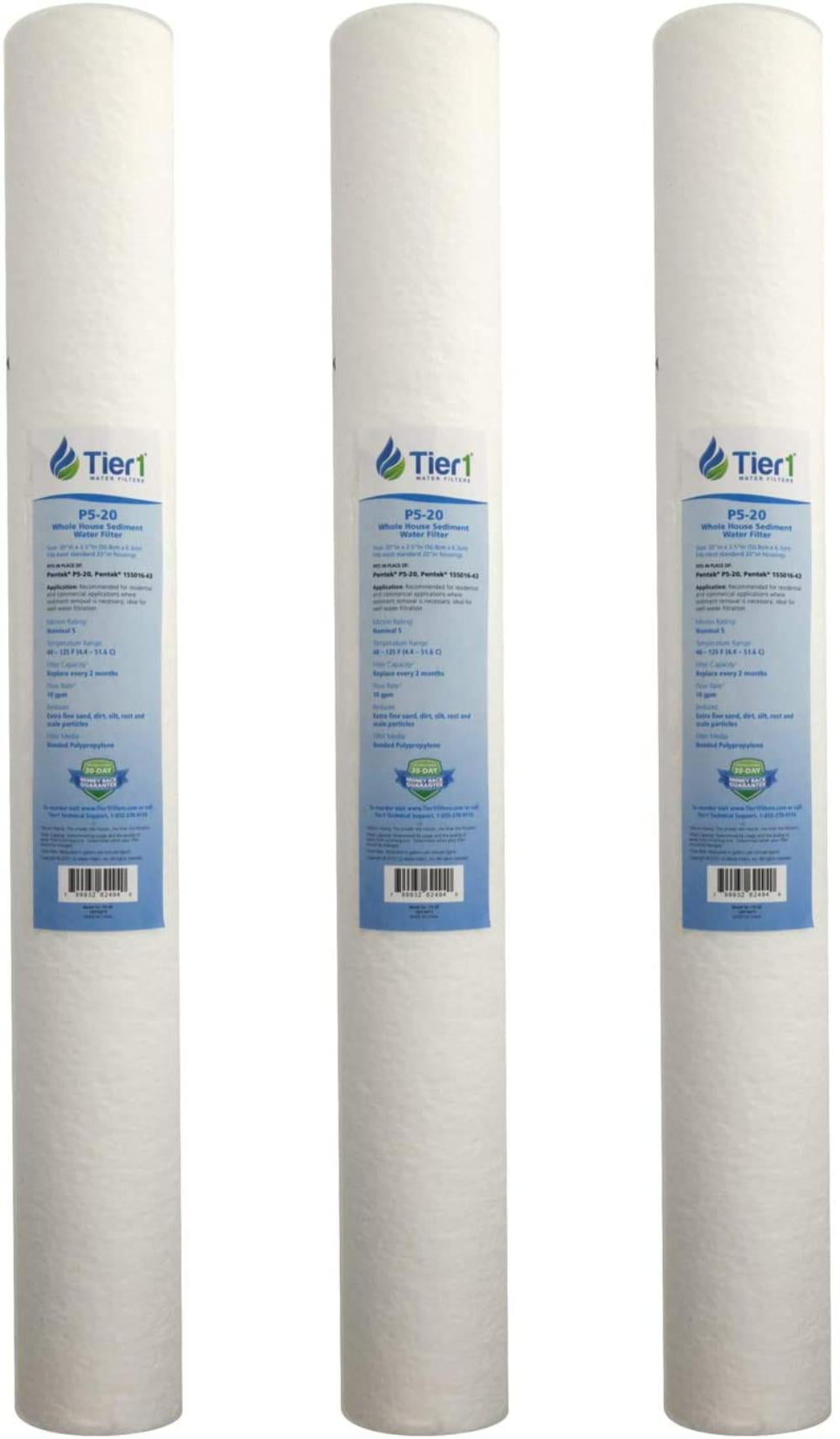 10 Micron 12-pack 20 X 2.5 Spun Wound Polypropylene Replacement Filter by Tier1 for sale online 