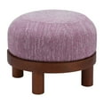 thumbnail image 5 of Gome Ottoman Wisteria Purple Ottoman, Modern Style, Painted rubberwood leg, Plywood, Indoor Living, 5 of 8