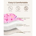 thumbnail image 3 of Beavtaens 4 Piece Toddler Bedding Set, Breathable and Soft Baby Sheet Set, Includes Quilted Comforter, Flat Sheet, Fitted Sheet and Pillowcase for Girls, 3 of 8