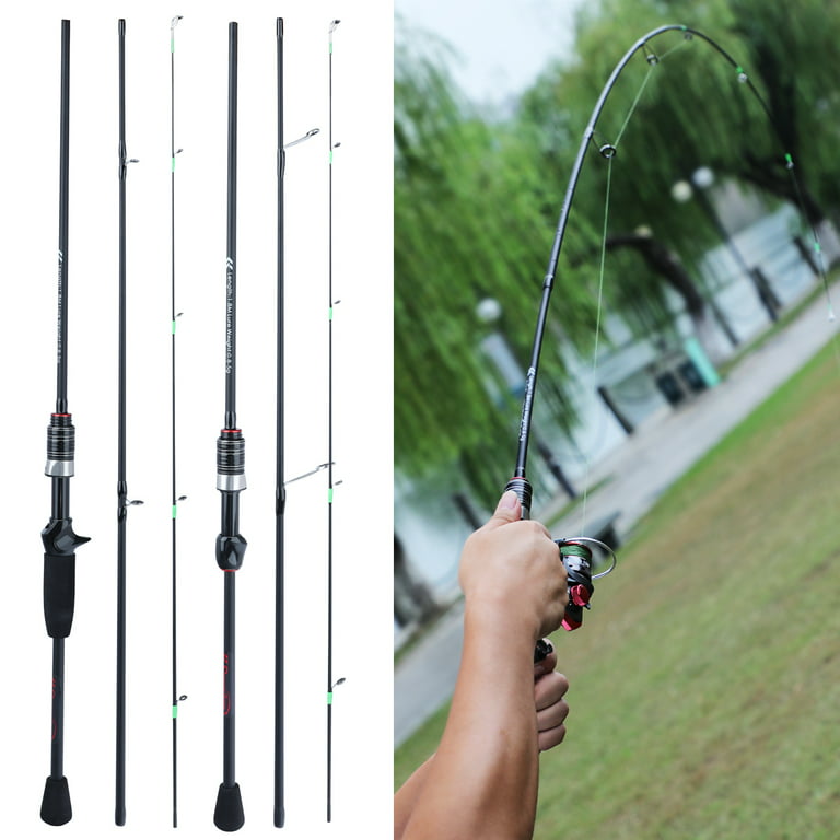 Sougayilang 1.8M Spinning & Casting Rod Portable Ultralight Fishing Rods