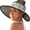 Mix Khaki With Black, variant on Sun Hats for Women Wide Brim Straw Visor Hat Packable Foldable Beach Hat Ponytail Open Top UV Protection Summer Travel Beach Hats for Women Essentials