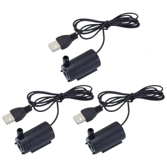WE-POLUJ Cats Water Fountain Pump Extreme Silented Cats Water Dispenser Pump USB Cable Cord USB Interface Motor Replacement