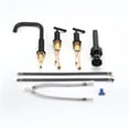 thumbnail image 6 of JERFIT 8 inch Widespread Bathroom Faucet in Matte Black with Pop-Up Drain, Brass Construction, Touch ON/OFF and 360° Swivel Spout, 6 of 7