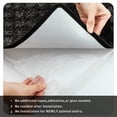 thumbnail image 4 of PURE ERA 14pcs Bullnose Carpet Stair Treads Cover 9.5" x 30"with 1pc Matching Landing Mat 24" x 36" for Wooden Steps Tape Free Non-Slip (Black Mini Diamond Trellis), 4 of 11