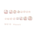 thumbnail image 4 of Uñas postizas cortas YONGSHENG 24 Uds. de ABS de cobertura completa, 4 of 5