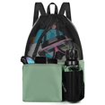 thumbnail image 1 of Bolsa de natación BROTOU, 47 x 40 cm, mochila de malla con bolsillo húmedo, 1 of 7