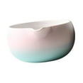 thumbnail image 2 of TISHITA Matcha Bowl Ceramic Accessories with Pouring Spout ing Bowl Tea Bowl for Home Office Tea Room Gift for Matcha Lover Gradient Pink, 2 of 8