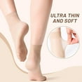 thumbnail image 3 of 12 Pairs Women's Ankle High Sheer Socks for Women Nylon Socks Soft Tight Hosiery with Reinforced Toe, 3 of 6