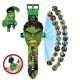 thumbnail image 1 of Reloj de animación para niños con proyección 3D, estéreo, dibujo animado de Spider-Man, Iron Man, Hulk, reloj digital, regalo para niños de una pieza, 1 of 3