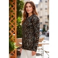 thumbnail image 3 of Jessica London Women's Plus Size Fine Gauge Button-Front Cardigan, 3 of 3