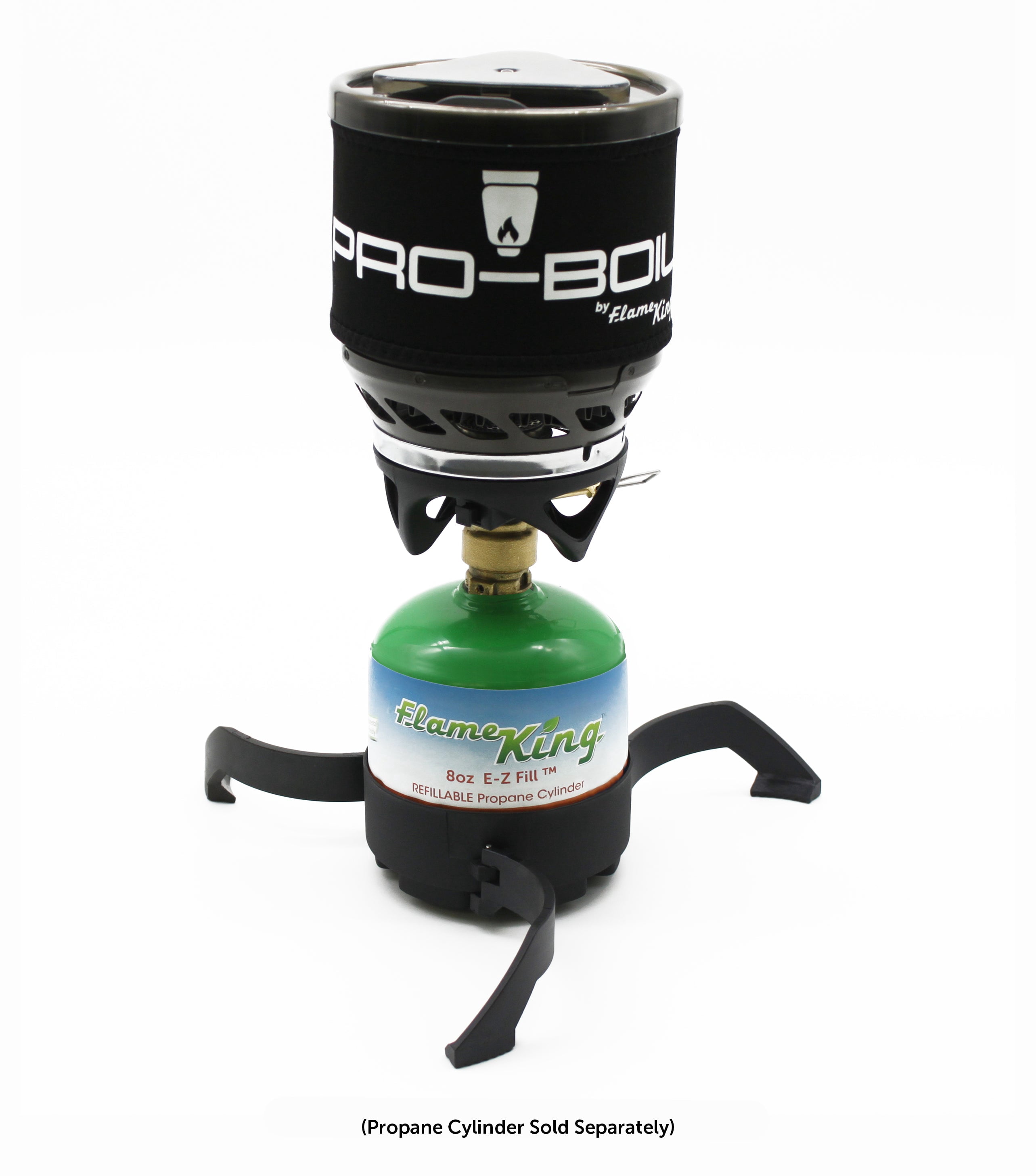 Flame King Pro-Boil All-in-1 Camping Stove Propane, Backpacking Propane Stove, 1.41 lbs