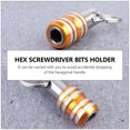 thumbnail image 2 of FRCOLOR 5Pcs Hex Screwdriver Bits Holder Extension Bar Practical Keychain Screw Adapter,1.97"X1.34"X0.59", 2 of 5