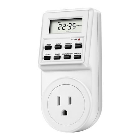 

Digital Timer Switch Socket with LCD Display Plug-in Programmable Time Controller Intelligent Electronic Timing Socket