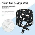 thumbnail image 3 of Yiaed Fashionable Goose Print Turban Hat for Women Men Comfortable Adjustable Cleaning Working Cap with Sweatband, 3 of 4