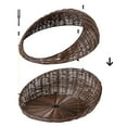 thumbnail image 3 of C Cattleya Cat Houses for Outdoor Cats, Hand-Woven Faux Rattan Cat Beds for Indoor Cats, Washable Cat Condo Cave with Soft Cushion, 3 of 6