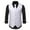 White, variant on Men Coats Fashion Stripes Retro Casual Suit Vest Classic Stylish Business Overcoat