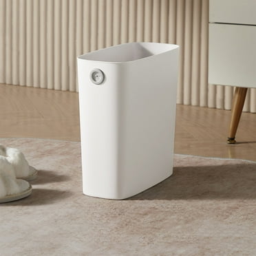 LHNFT 4 Gallon Can, 2024 Upgraded Wastebasket Slim Open Top Garbage Container Bin Can, Small Can Garbage Container Basket for Bathroom Office Bedroom Kitchen