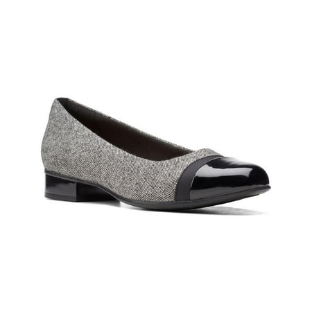 

Clarks Womens Juliet Monte Toe Cap Dressy Ballet Flats