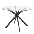 thumbnail image 1 of Home Gear Table à manger ronde avec piètement en X noir, 1 of 3